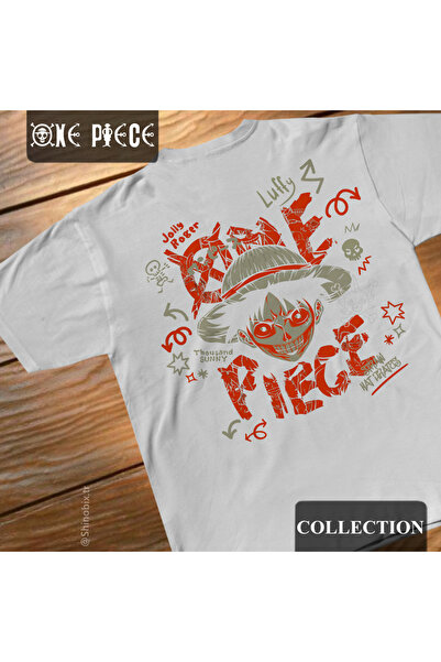 SHINOBIX One Piece Anime Monkey D. Luffy Straw Hats Oversize T-Shirt