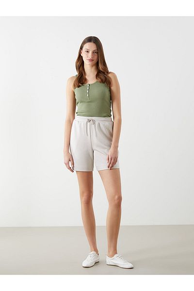 LC Waikiki New Season Women's Shorts with Elastic Waist - S5Gh04Z8