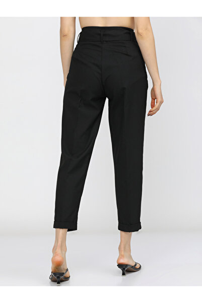 Tokyo Talkies By Styli High Rise Crop Trousers with Belt