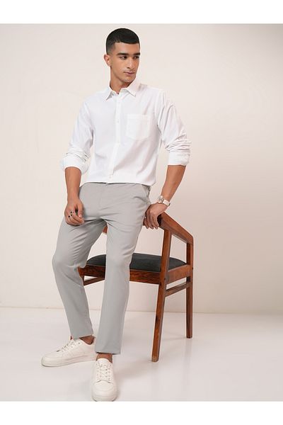 Highlander By Styli Mid Rise Regular Fit Chino Trousers