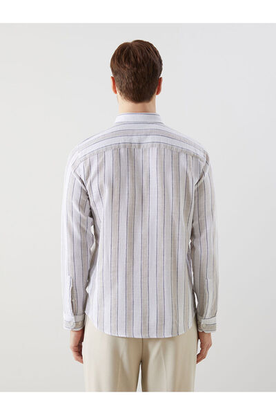 LC Waikiki LCWAIKIKI Classic Regular Fit Long Sleeve Striped Men's Shirt