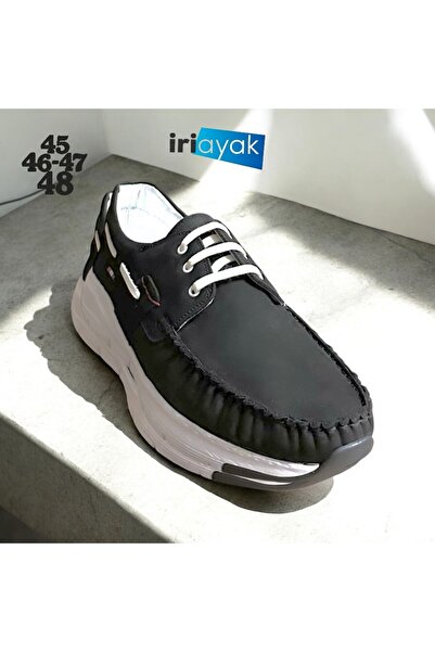 İriayak 45-46-47-48 Numbers Also Large Size Men's Genuine Leather Shoes