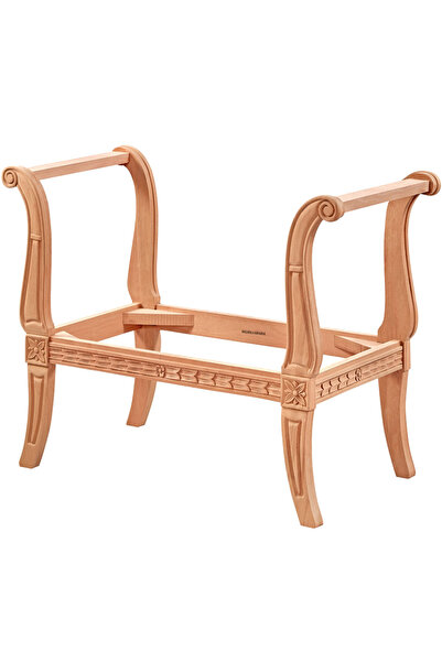 Mobilya Baba Düz U Koltuk Cilasız Ham Ahşap