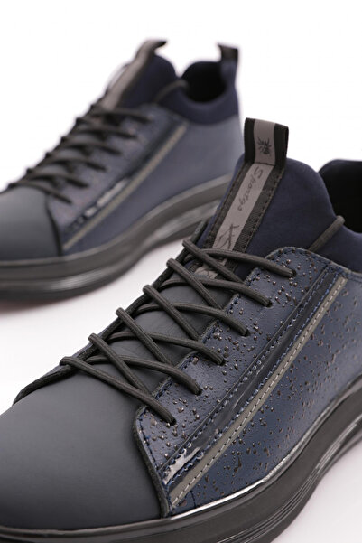 DGN Ανδρικά παπούτσια με κορδόνια Navy Blue 31111028