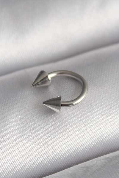 shopwave 316L Steel Silver Color Ring Nail Model Women Piercing
