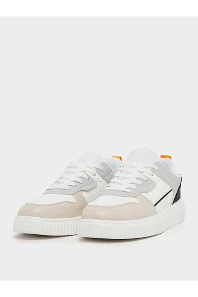 Styli Color Block Breathable Lace Up Sneakers