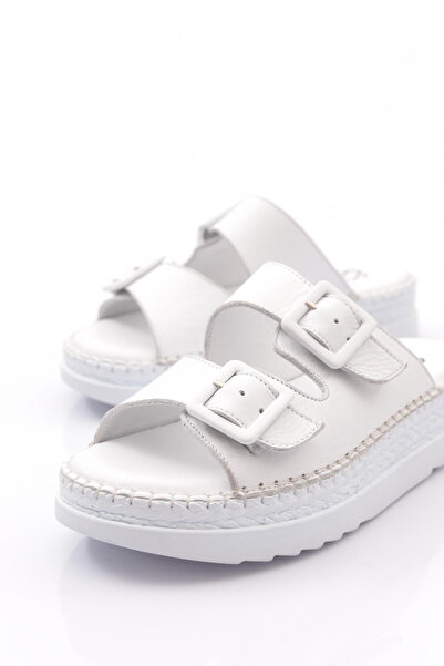 DGN 2039 Kadin Üstü Kemer Detayli Ayarlanabilir Terlik