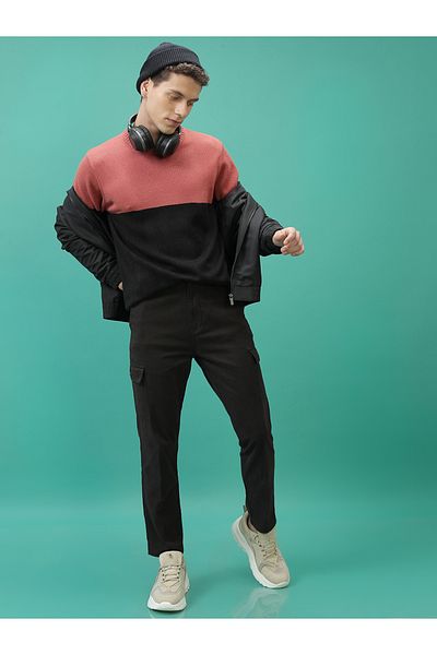 Highlander By Styli Mid Rise Regular Fit Trousers with Cargos Pockets