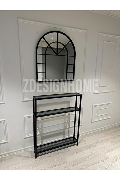 zdesignhome 80x70 Cm Ayna + 80x15X100 Cm Dresuar Takım (Dar Alanlarınız İçin ...