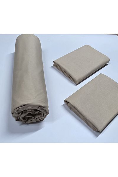pınarhome collectıon New Season - 100% Organic Cotton, Soft Sand and Elastic Crossbody+Pillow Cover Corner Depth 28-30 cm