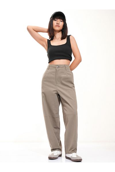Tokyo Talkies By Styli High Rise Wide Leg Trousers