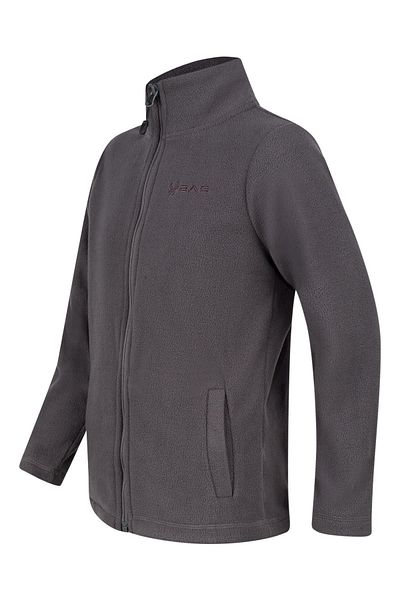 2AS Children's Fleece Sweatshirt - Thin Fleece - Crystal Zipper Anthracite