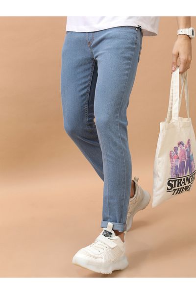 Highlander By Styli Mid-Rise Straight Fit Stretchy Jeans