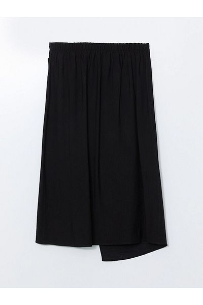LC Waikiki Lcwaikiki Classic Black Elastic Waist Women's Skirt