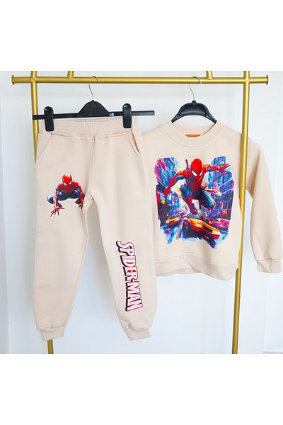 BookOrBook Spiderman New York 3 Thread Raster Premium Quality Kids Tracksuit Set