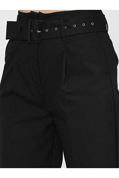 Tokyo Talkies By Styli High Rise Crop Trousers with Belt