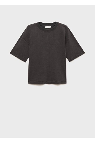 MANGO Woman Μπλουζάκι με κοντό μανίκι από 100% βαμβάκι