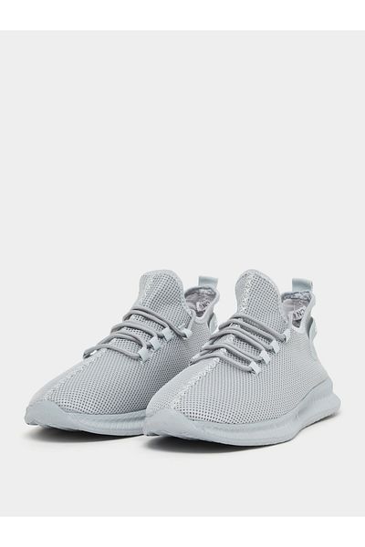 Styli Textured Knit Lace Up Sneakers