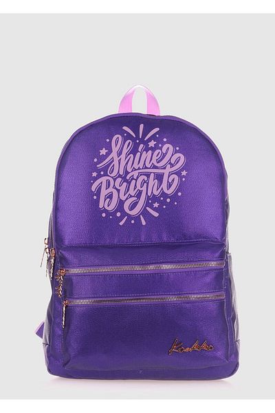 KAUKKO Μωβ K1563 Sparkle Purple σακίδιο πλάτης