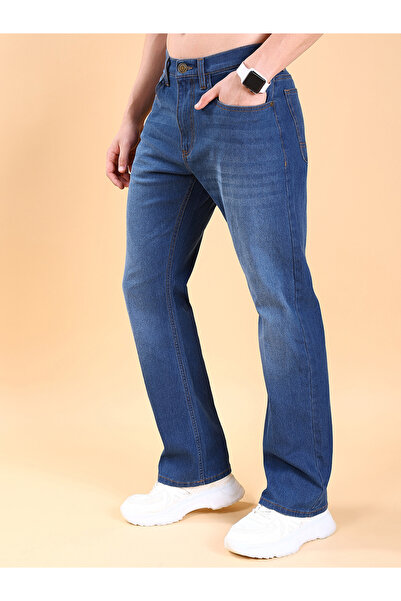 Highlander By Styli Mid-Rise Bootcut Stretchy Jeans