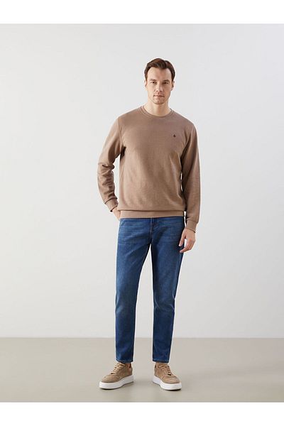 LC Waikiki LCWAIKIKI Classic Crew Neck Long Sleeve Printed Men's Sweatshirt