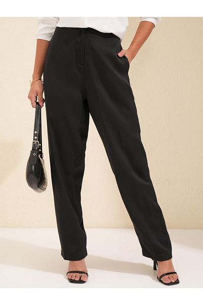 Tokyo Talkies By Styli Mid Rise Regular Fit Parallel Trousers