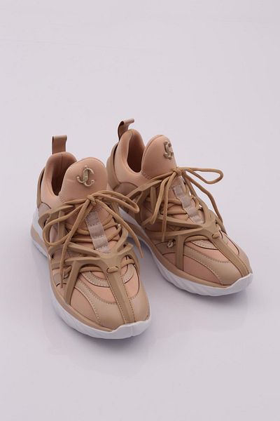 DGN Beige Women's Sneakers - Lace-Up, 1553363