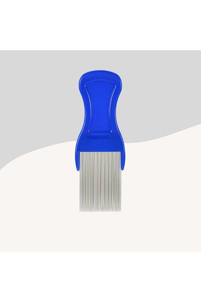 Miçikopet Lice Flea Comb for Cats and Dogs Blue Long Form