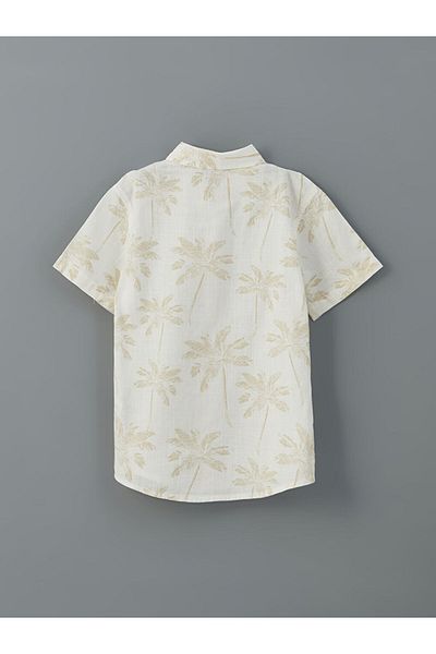 LC Waikiki Patterned Short Sleeve Boy Shirt