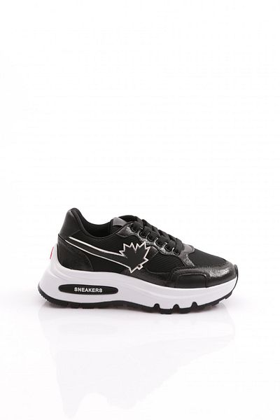 DGN 073 Women's Leaf Patterned Thick Sole Sports Shoes