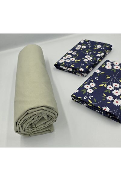 pınarhome collectıon New Season - 100% Organic Cotton, Soft Sand and Elastic Crossbody+Pillow Cover Corner Depth 28-30 cm
