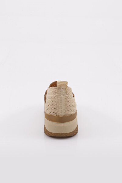 DGN M030 bézs női tornacipő - kő zsinórral és vastag talppal