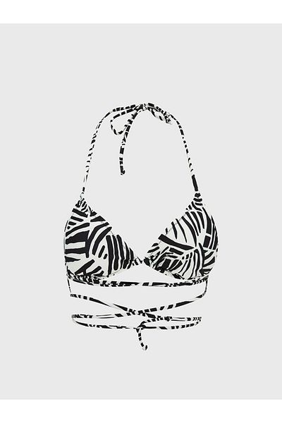 LC Waikiki Coral Patterned Women's Bikini Top with Removable Pad