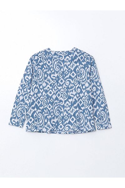 LC Waikiki Lcw Grace Indigo Crew Neck Print Women's T-Shirt