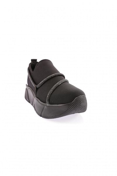 DGN M600-23y Women's Stretch Stone Rope Detailed Mega Thick Sole Sneakers Shoes