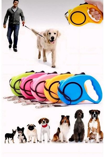 jetfast 3 Meters Automatic Dog Walking Leash and Walking Strap Pup Style Ribbon Leash