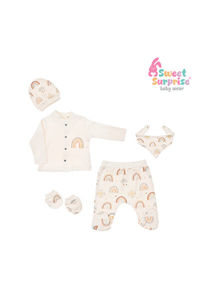 Butik مجموعة سويت سربرايز رينبو كريم العضوية المكونة من 5 قطع لإصدار المستشفى...