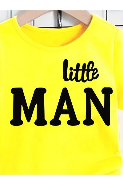 Let's Wear مجموعة تي شيرتات قصيرة للأطفال من Little Man Premium
