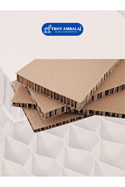TROY AMBALAJ 50x100 Cm Petek Panel Levha (5'Lİ) Dolgu Malzemesi, Koruma Karto...