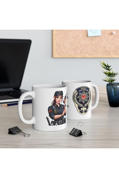 sıradışıhediyem Security Mug Cup - Ideal for Safety, Exclusive Gift