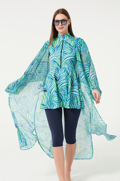 İYİBU Women's Print Pareo - Lightweight, Fashionable and Comfortable Beach Accessory