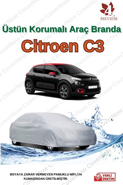 AutoEN Citroen C3 Oto Brandası Araba Çadırı - GRİ