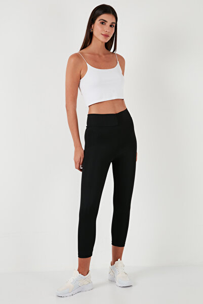 Lela Visok struk Oblikuje figuru Slim fit Elastično Tajice Tajice 5865659