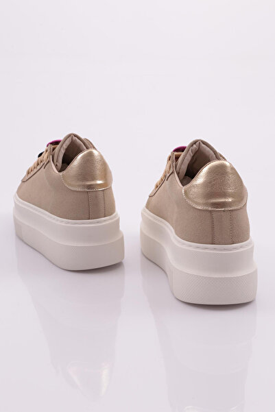 DGN Γυναικεία Sneakers Beige Suede 1019