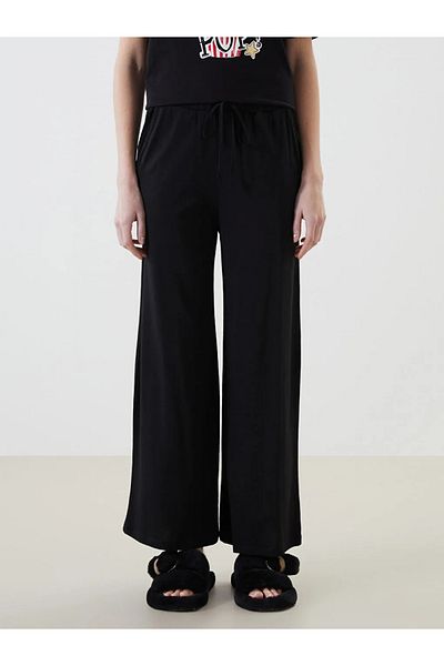 LC Waikiki LCW DREAM Pantaloni de pijama pentru femei cu talie elastică neagră T T