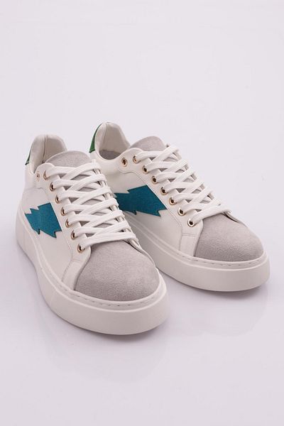 DGN 1002 Tenis de damă alb albastru