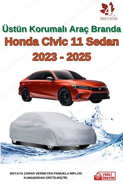AutoEN Honda Civic Sedan Oto Brandası Araba Çadırı - GRİ (2023 2025)