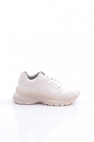 DGN Pantofi albi pentru femei Mega Thick Sole - 662413138