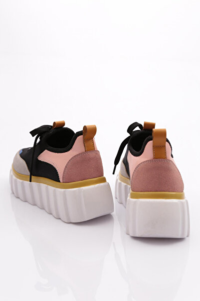 DGN Kadın Sneaker Ayakkabı Siyah Pudra 61833410