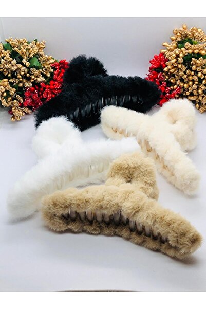 İnDerin Αξεσουάρ μαλλιών με φτερωτό βελούδινο κλιπ μαλλιών με πόρπη (4 τεμάχια)